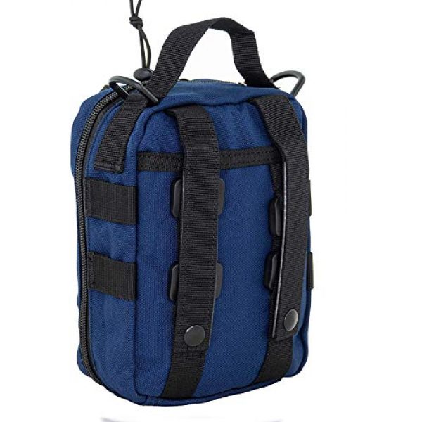 LINE2design Tactical Pouch 7 LINE2design Complete Survival Kit - EMS EMT Emergency Response Fully Stocked Tactical Molle Bag - Advanced First Aid Medical Supplies - Heavy Duty Outdoor Gear EDC IFAK Pouch Stop Bleeding Kit - Navy
