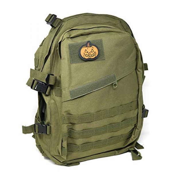 Stinking Patch Co. Airsoft Morale Patch 3 Jack o' Lantern Pumpkin Tactical Patch | Halloween Morale Patch