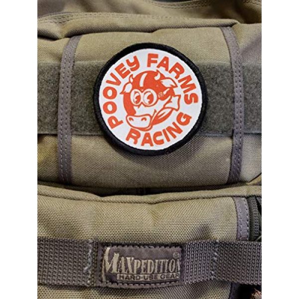 RedheadedTshirts Airsoft Morale Patch 2 Archer Poovey Farms Racing 3" Circle Morale Patch Military Tactical Made in The USA