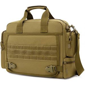 ACOMOO Tactical Backpack 1 ACOMOO Tactical Briefcase 14 inch Laptop Messenger Bag Style Shoulder Bag Handbag for Men Brown