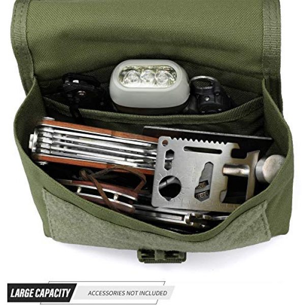 Livans Tactical Pouch 5 Livans Molle Gadget Pouch, Tactical Admin Pouches Versatile EDC Utility Gear Oraganizer Small Ammo Pouch Carry Belt Attachment