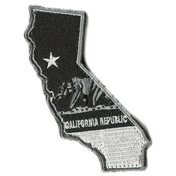 Gadsden and Culpeper Airsoft Morale Patch 3 Die Cut California State Patch - 1.25" x 4.5"