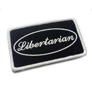 Empire Tactical USA Airsoft Morale Patch 1 Libertarian 3.5" x 2" Embroidered Morale Patch (Hook Loop Back)
