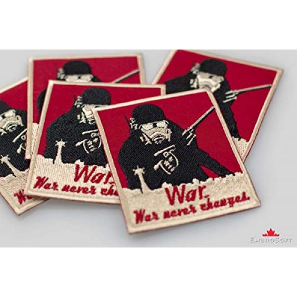 Embrosoft Airsoft Morale Patch 5 Fallout New Vegas New California Republic Rangers Embroidered Patch Iron On (3.1" x 3.9")