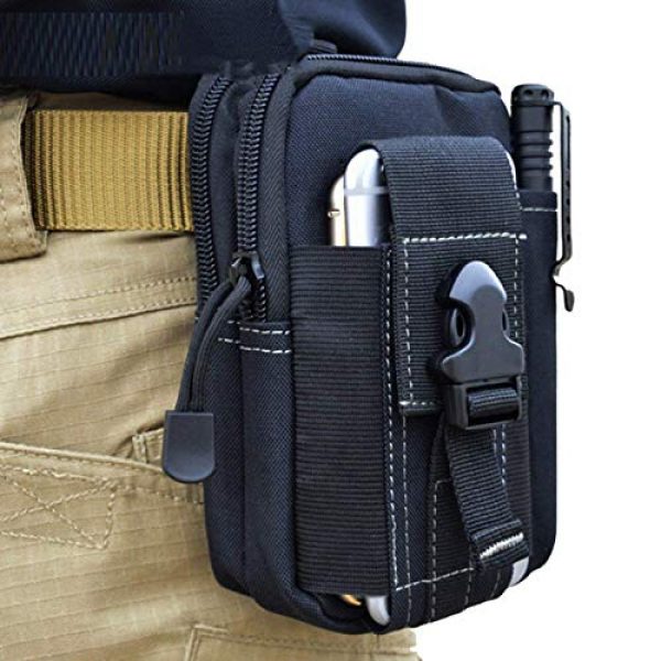 Military Ba Tactical Pouch 6 Military Ba Universal Outdoor Waist Bag, Tactical EDC Molle Pouch Camping Trekking Belt Purse Fit 6.5" Phone, Huawei P30/P30 Pro