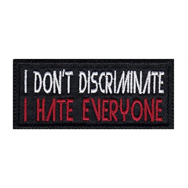 Tactical Patch Works Airsoft Morale Patch 1 I Don'T Discriminate I Hate Everyone Funny Biker Motorcycle Patch