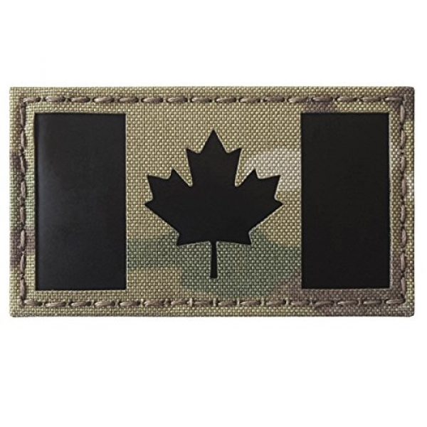 Tactical Freaky Airsoft Morale Patch 2 Multicam Infrared IR Canada Flag 3.5x2 IFF Tactical Morale Hook&Loop Patch