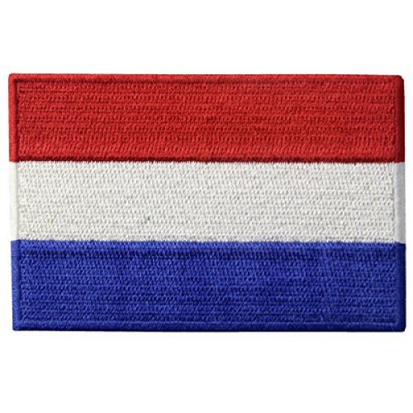 EmbTao Airsoft Morale Patch 1 The Netherlands Flag Embroidered Holland National Emblem Dutch Iron On Sew On Patch