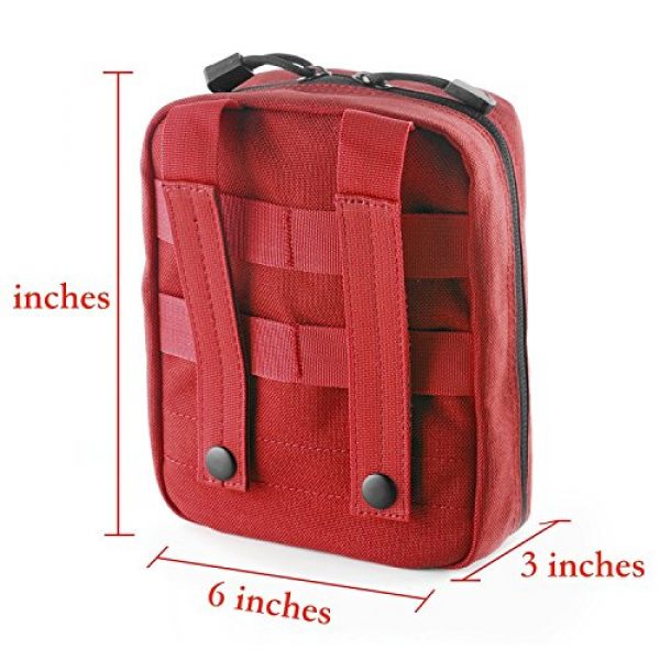 Unigear Tactical Pouch 2 Tactical MOLLE EMT Pouch Medical Utility Bag 1000D Nylon with First Aid Patch and Shear