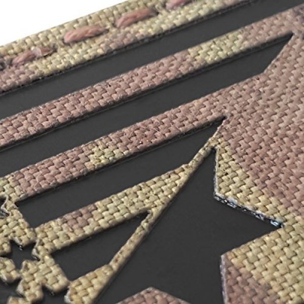 Tactical Freaky Airsoft Morale Patch 2 Multicam Infrared IR USA Israel Friendship Flag 2x3.5 IFF Tactical Morale Fastener Patch