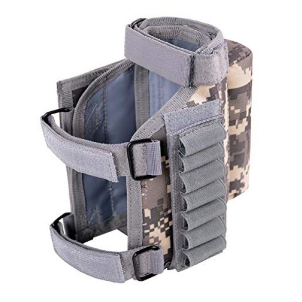 Lizipai Tactical Pouch 7 Lizipai Tactical Drop Leg Holster, Adjustable Leg Holster Bag; Tactical Buttstock Pouch, Butt Stock Holder Ammo Pouch