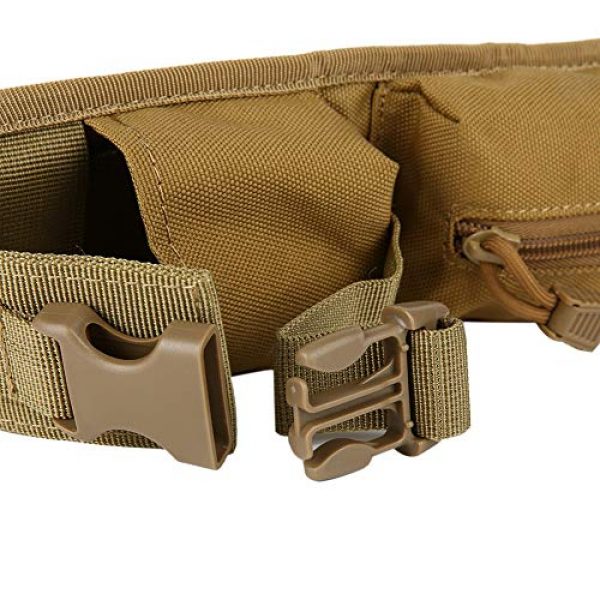 BREEZEY Tactical Pouch 6 BREEZEY EDC Bag, Tactical Molle Pouch Black 600D Nylon Lightweight Waterproof Durable Backpack Shoulder Strap Bag Accessory Storage Hunting Bags