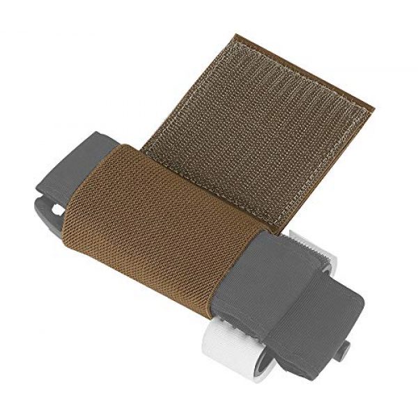 KRYDEX Tactical Pouch 4 KRYDEX Elastic Tourniquet Holder with Hook & Loop for Tactical Vest Chest Rig Competition Belt