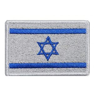 Tactical Embroidery Patch Airsoft Morale Patch 1 Israel Flag Embroidery Patch Military Tactical Morale Patch Badges Emblem Applique Hook Patches for Clothes Backpack Accessories