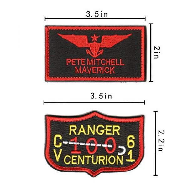 WZT Airsoft Morale Patch 4 WZT 11 Pieces TOP Gun Tactical Morale Military Patch United States Navy Fighter Weapons School, American Flag, CV-61 USS Ranger 100 Centurion, Tom Cat, Pete Mitchell Maverick, VX-31, VF-1 Embroidered