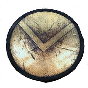 RedheadedTshirts Airsoft Morale Patch 1 Spartan Shield 3" Circle Morale Patch Military Tactical Made in The USA