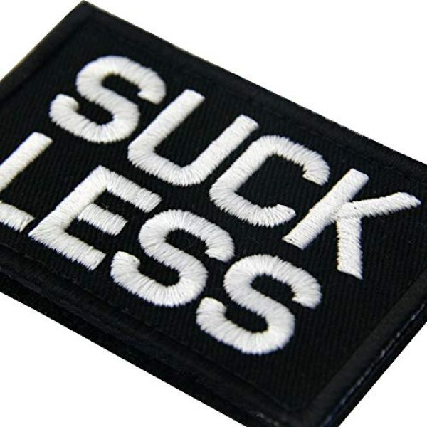 EmbTao Airsoft Morale Patch 5 EmbTao Glow in Dark Suck Less Military Morale Tactical Embroidered Applique Fastener Hook&Loop Patch
