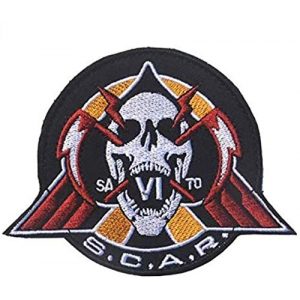 Tactical Embroidery Patch Airsoft Morale Patch 1 Call of Duty S.C.A.R. Special Combat Air Recon Tactical Embroidery Patch Hook & Loop Morale Patch Military Patch for Clothing Accessory Backpack Armband