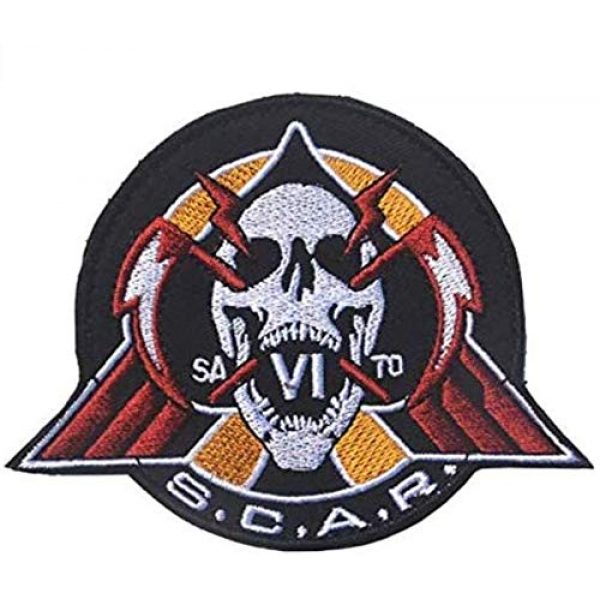 Tactical Embroidery Patch Airsoft Morale Patch 1 Call of Duty S.C.A.R. Special Combat Air Recon Tactical Embroidery Patch Hook & Loop Morale Patch Military Patch for Clothing Accessory Backpack Armband