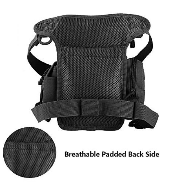 Gexgune Tactical Pouch 3 Gexgune 1000D Outdoor Tactical Drop Leg Bag Pouch Military Waist Belt Pack Thigh Packs Tool Bags for Motorcycle Bike Cycling Hiking