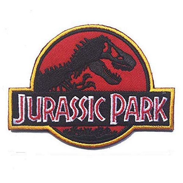 Embroidery Patch Airsoft Morale Patch 1 Jurassic Park Military Hook Loop Tactics Morale Embroidered Patch (color1)