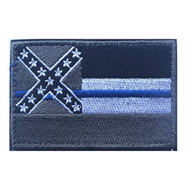 Tactical Embroidery Patch Airsoft Morale Patch 2 State Flag of Mississippi Embroidery Patch Military Tactical Morale Patch Badges Emblem Applique Hook Patches for Clothes Backpack Accessories
