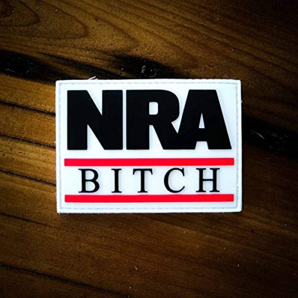 NEO Tactical Gear Airsoft Morale Patch 2 NRA B PVC Rubber Morale Patch, Hook Backed Morale Patch by NEO Tactical Gear