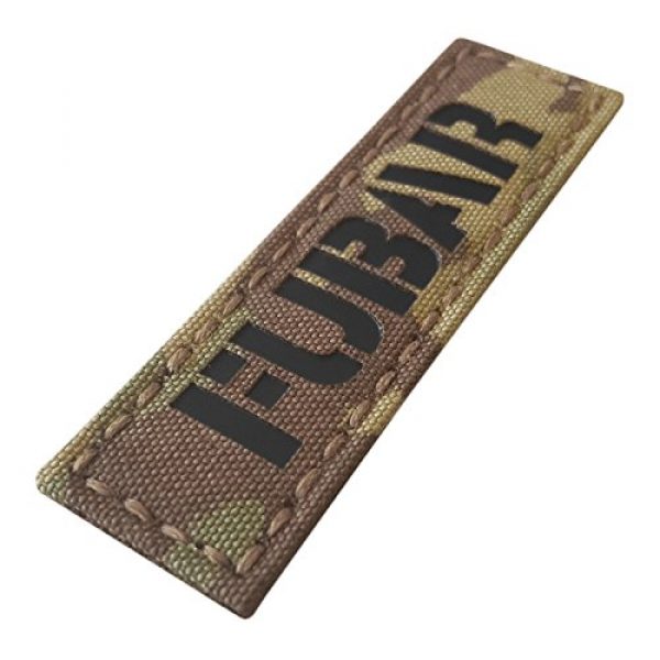 Tactical Freaky Airsoft Morale Patch 2 Fubar 1x3.5 Multicam Infrared Name Tape Tab Callsign IFF Morale Hook-and-Loop Patch