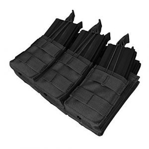 Condor Tactical Pouch 1 Condor Tactical MOLLE Triple Stacker Tactical M4 Mag Pouch - Black