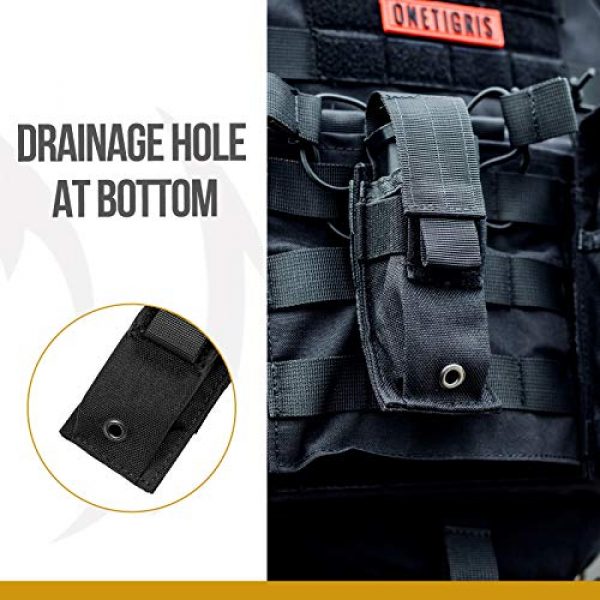 OneTigris Tactical Pouch 6 OneTigris Tactical Molle Single Pistol Mag Pouch EDC Organizer Pouch EMT Mini Scissor Tool Pouch