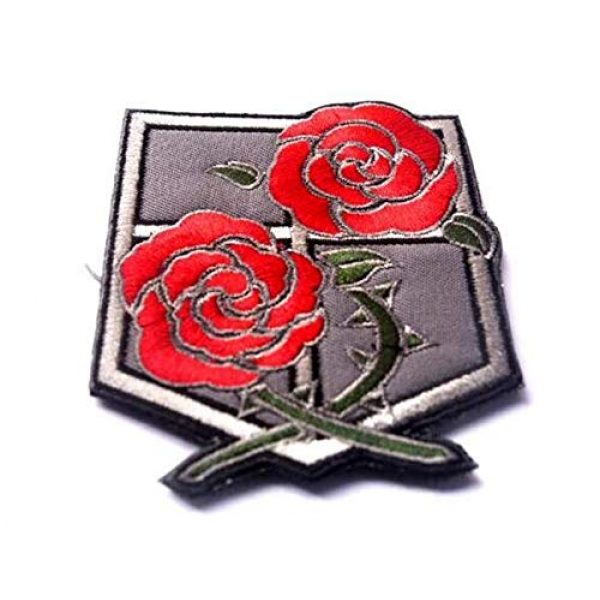 Embroidered Patch Airsoft Morale Patch 2 4pc Attack on Titan 3D Tactical Patch Military Embroidered Morale Tags Badge Embroidered Patch DIY Applique Shoulder Patch Embroidery Gift Patch