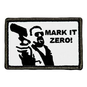 Miltacusa Airsoft Morale Patch 1 Mark It Zero Big Lebowski Patch [3.0 x 2.0 - Velcro Brand" Fastener -BL5]