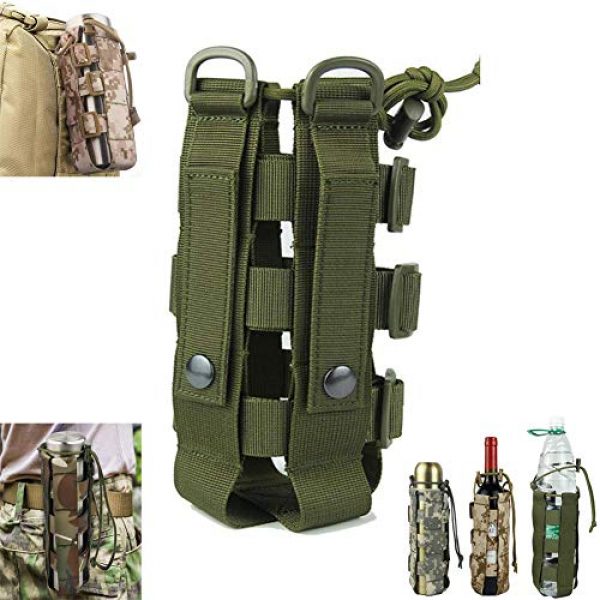 POMER Tactical Pouch 1 POMER Outdoor Adjustable MOLLE Tactical Water Bottle Holder Kettle Pouch Belt Bottle Carrier