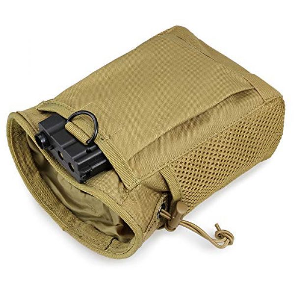 LIVANS Tactical Pouch 7 LIVANS Tactical Molle Dump Pouch, Magazine Recovery Pouch Drastring Ammo Bag Belt Utility Fanny Adjustable Military Holster Bag Outdoor for Airsoft Paintball Hunting Gear