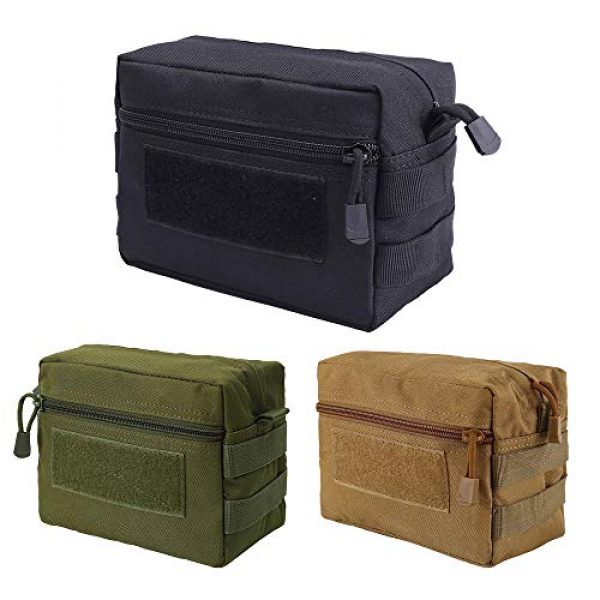 Mujiang Tactical Pouch 7 1000D Tactical Molle Pouch Dump Drop Bag Ammo Recycling Pouch Recovery Mag Bag Hunting Waist Pouch for Vest Backpack