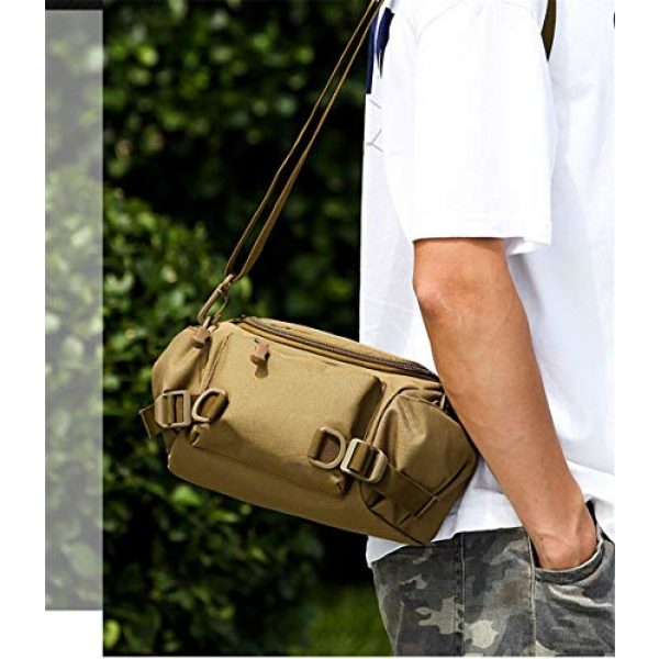 Finesdear Tactical Pouch 4 Finesdear Waterproof Waist Belt Bags Canvas Phone Bag Tactical Pocket for Outdoor Sports