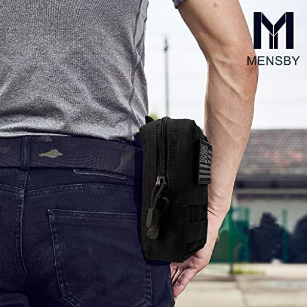 MENSBY Tactical Pouch 7 MENSBY EDC Pouch Bag Molle Pouch Tactical Pouch Molle Attachments Molle Cell Phone Case for Tactical Backpack