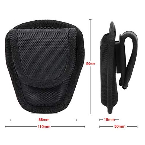 abcGoodefg Tactical Pouch 5 abcGoodefg Open Top Cuff Case Quick Release Cuff Holder Law Enforcement Nylon Handcuff Holder for Duty Belt Cuff Pouch with Belt Loop