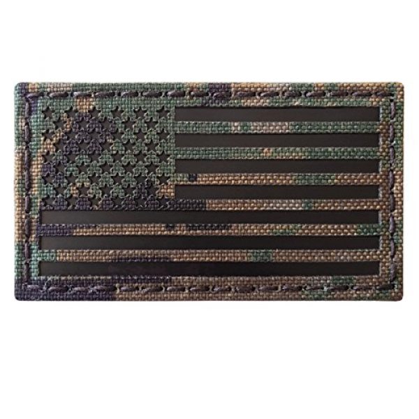 Tactical Freaky Airsoft Morale Patch 6 MARPAT Digital Woodland Infrared IR USA American Flag 3.5x2 IFF Tactical Morale Fastener Patch