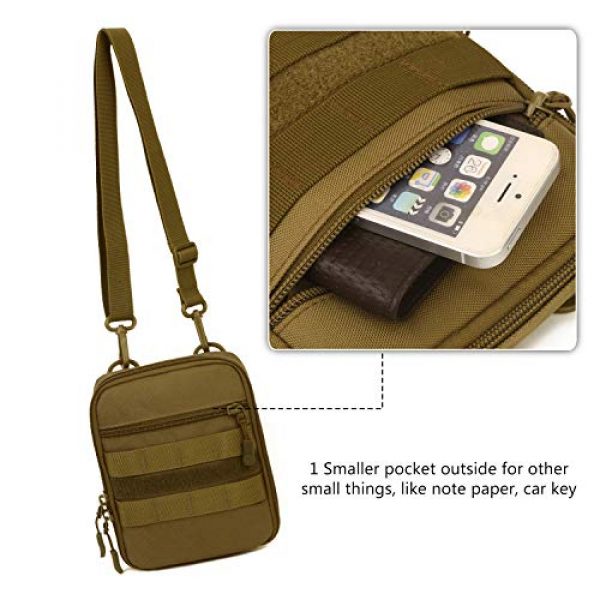 Protector Plus Tactical Pouch 6 Protector Plus Tactical MOLLE Pouch Small Admin Waist Messenger Bag Utility Gadget Gear Medical Pack Tool Pocket EDC Belt Purse (Patch Included)
