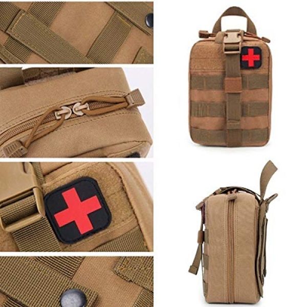 Danlan Tactical Pouch 6 Danlan First Aid Kit Tactical Survival Kit Molle Rip Away EMT Pouch Bag IFAK Medical(Bag Only) (ACU Camouflage)