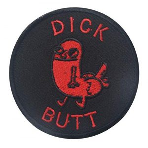 Tactical Embroidery Patch Airsoft Morale Patch 1 Dick Butt Tactical Embroidery Patch Hook & Loop Morale Patch Military Patch for Clothing Accessory Backpack Armband (color6)