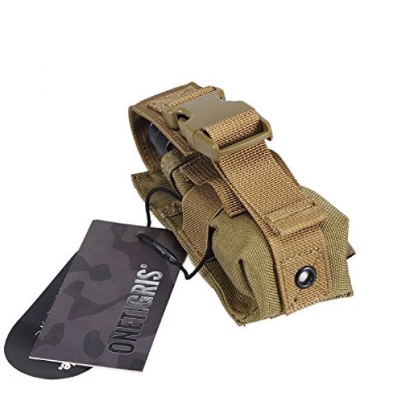 OneTigris Tactical Pouch 4 OneTigris MOLLE Flashlight Holster 1000D Cordura for Fenix FD40/TK16/TK22 NITECORE MH27/CR6/TM03