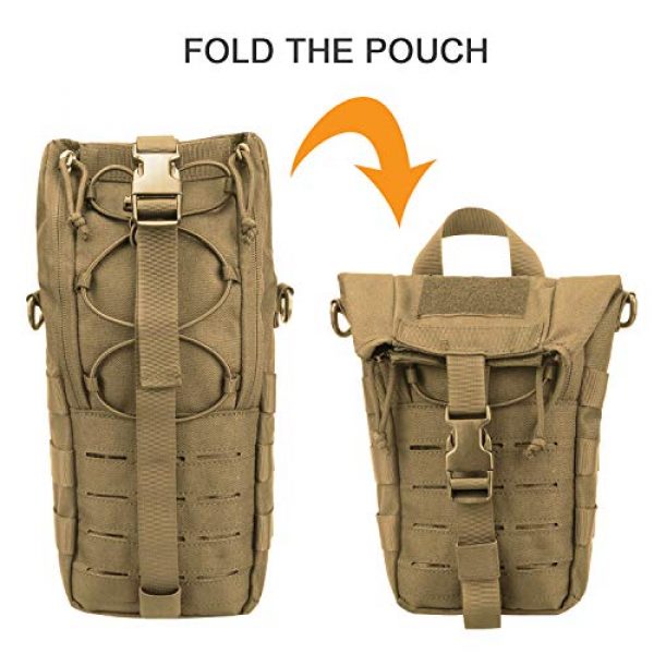 AMYIPO Tactical Pouch 5 AMYIPO Water Bottle Pouch Molle Tactical Holder Storage Bag