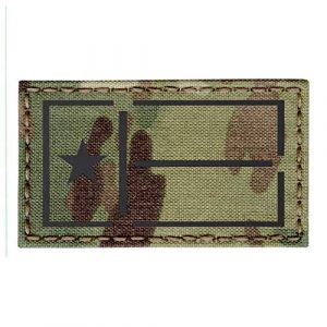 Tactical Freaky Airsoft Morale Patch 1 IR Multicam OCP Texas Lone Star Flag 2x3.5 IFF Plate Carrier Tactical Morale Hook&Loop Patch