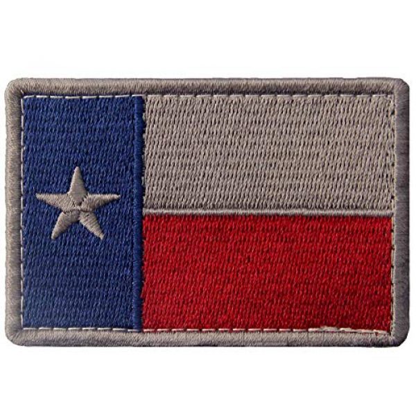 Rocking Planet Airsoft Morale Patch 1 Tactical Texas Flag Patch Embroidered Morale Applique Fastener Hook & Loop Emblem