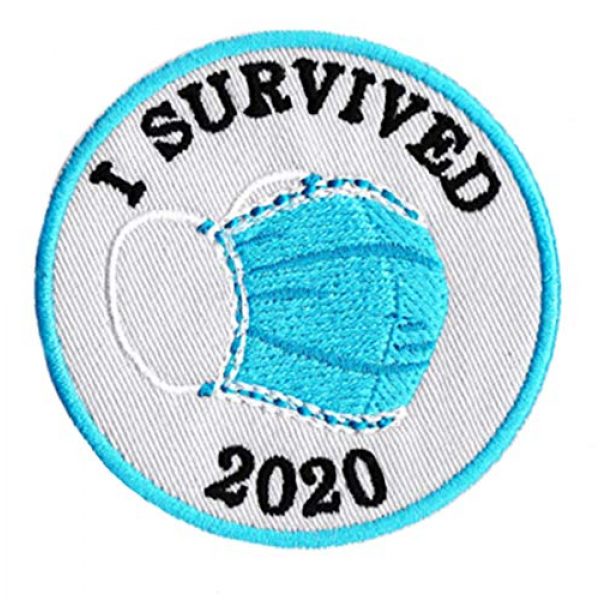 smART-patches Airsoft Morale Patch 1 Cute Coronavirus Covid-19 I Survived 2020 Doctor Nurse Patient Shirt Morale Patch 7.5cm / 3 inch - Badge - Patches - Car - Movie - 70's