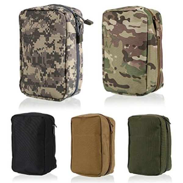 Saumota Tactical Pouch 4 Saumota Waterproof Nylon Empty First Aid Kit Bag Emergency Supplies Bag Medical Pouch-ACU Camouflage