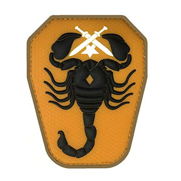 Morton Home Airsoft Morale Patch 1 Morton Home Scorpion Unit 3D PVC US Army USA Military Tactical ACU Dark Morale Patch (Yellow)