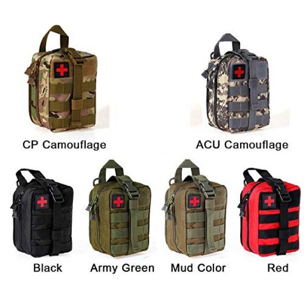ABCAMO Tactical Pouch 7 ABCAMO Outdoor Multifunctional Molle Medical EDC Tools Bag Medical First Aid Pouch
